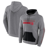 Toronto Raptors Off The Bench Color Block Pullover Hoodie Heathered Gray | Fanatics Lifestyle