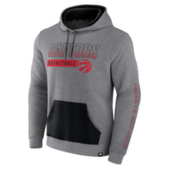 Toronto Raptors Off The Bench Color Block Pullover Hoodie Heathered Gray | Fanatics Lifestyle