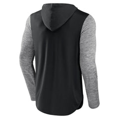 Brooklyn Nets Deep Rotation Performance Pullover Hoodie Black/Heathered Charcoal | Fanatics for sale