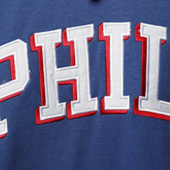Philadelphia 76ers Big & Tall Double Contrast Pullover Hoodie Royal/Red | Fanatics