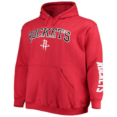Houston Rockets Big & Tall Team Wordmark Pullover Hoodie for sale Red | Fanatics Near Me