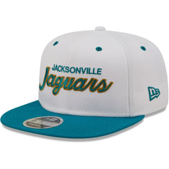 Jacksonville Jaguars New Era Sparky Original 9FIFTY Snapback Hat White/Teal