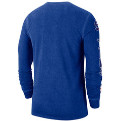 Philadelphia 76ers Courtside Retro Elevated Long Sleeve T-Shirt Royal | Nike for sale