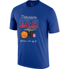 Philadelphia 76ers Courtside Splatter T-Shirt Royal | Nike online