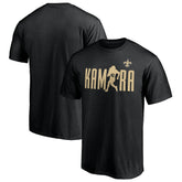 Alvin Kamara New Orleans Saints Checkdown T-Shirt Black