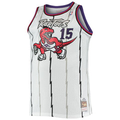 Vince Carter Toronto Raptors 1998/99 Big & Tall Hardwood Classics Swingman Jersey White | Mitchell & Ness Lifestyle