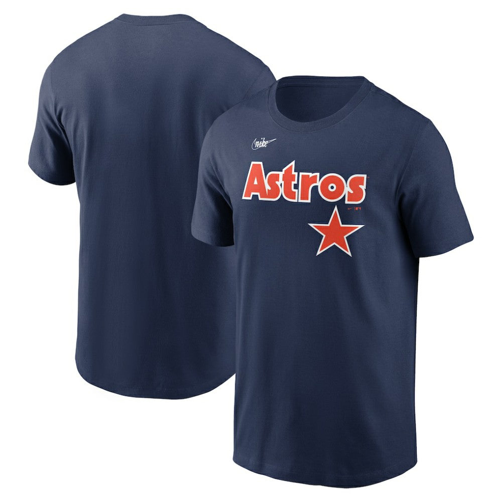 Houston Astros Nike Cooperstown Collection Wordmark T-Shirt - Navy - Nike Sale