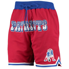 Mitchell & Ness New England Patriots Just Don Gold Rush Shorts Red