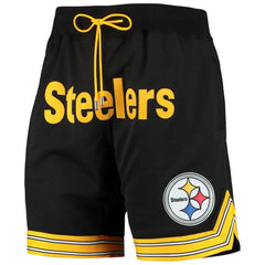 Mitchell & Ness Pittsburgh Steelers Just Don Gold Rush Shorts Black