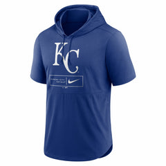 Kansas City Royals Nike Lockup Performance Short Sleeve Lightweight Hooded Top - Royal - Nike on Sale