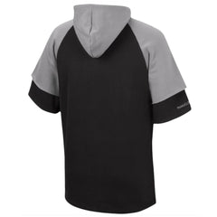 Mitchell & Ness Las Vegas Raiders Home Advantage Raglan Short Sleeve Pullover Hoodie Black