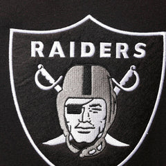 Mitchell & Ness Las Vegas Raiders Home Advantage Raglan Short Sleeve Pullover Hoodie Black