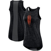 San Francisco Giants Nike Women's Logo Fade High Neck Performance Tank Top - Black - Nike on Sale