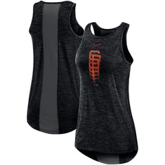 San Francisco Giants Nike Women's Logo Fade High Neck Performance Tank Top - Black - Nike on Sale