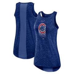 Chicago Cubs Nike Women's Logo Fade High Neck Performance Tank Top - Royal - Nike Online
