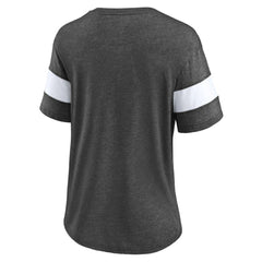 San Francisco Giants Fanatics Women's Wordmark V-Neck Tri-Blend T-Shirt - Heathered Charcoal - Fanatics Discount