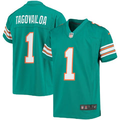 Nike Tua Tagovailoa Miami Dolphins Youth Game Jersey Aqua