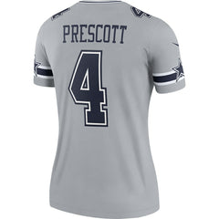 Nike Dak Prescott Dallas Cowboys Women's Legend Player Performance Top Gray