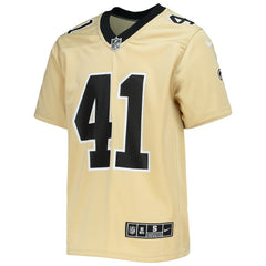 Nike Alvin Kamara New Orleans Saints Youth Inverted Team Game Jersey Gold