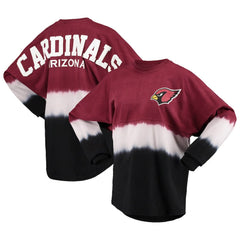 Fanatics Arizona Cardinals Women's Ombre Long Sleeve T-Shirt Cardinal/White