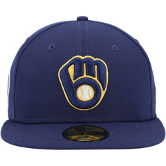 Milwaukee Brewers New Era 9/11 Memorial Side Patch 59FIFTY Fitted Hat - Navy - New Era Online