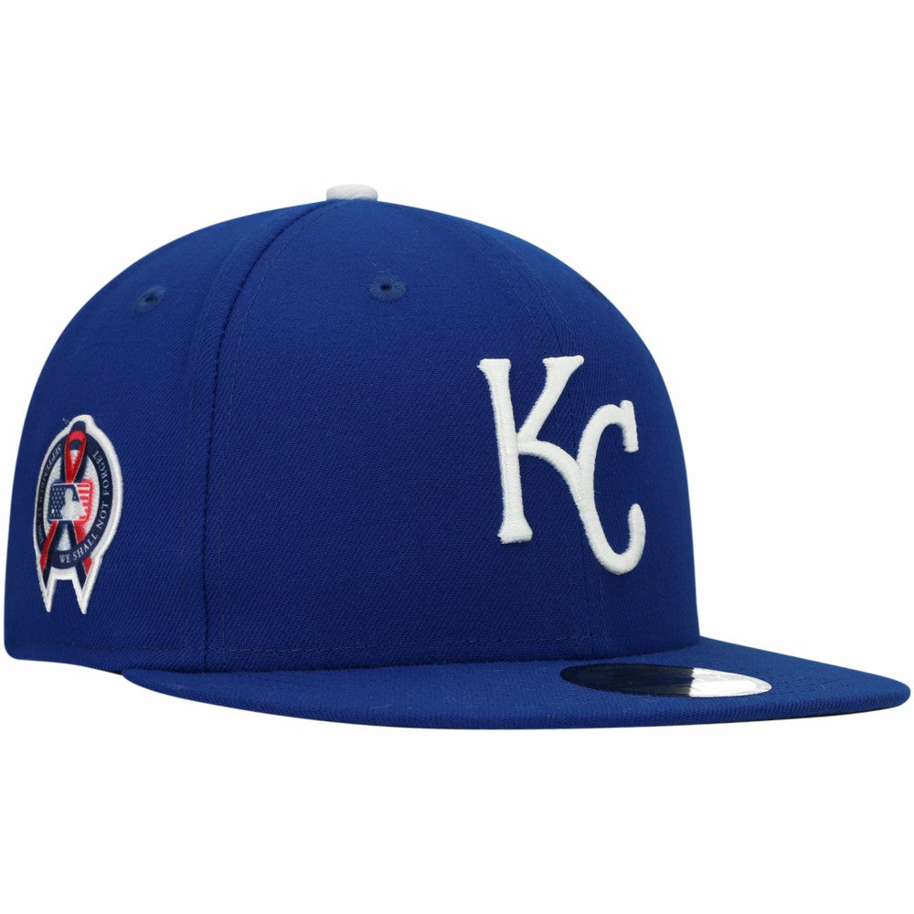 Kansas City Royals New Era 9/11 Memorial Side Patch 59FIFTY Fitted Hat - Royal - New Era Discount