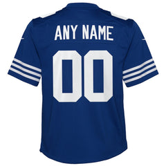 Nike Indianapolis Colts Youth Alternate Custom Game Jersey Royal