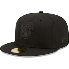 Miami Dolphins New Era Team Black on Black Alternate Logo 59FIFTY Fitted Hat