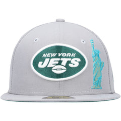 New York Jets New Era City Describe 59FIFTY Fitted Hat Gray