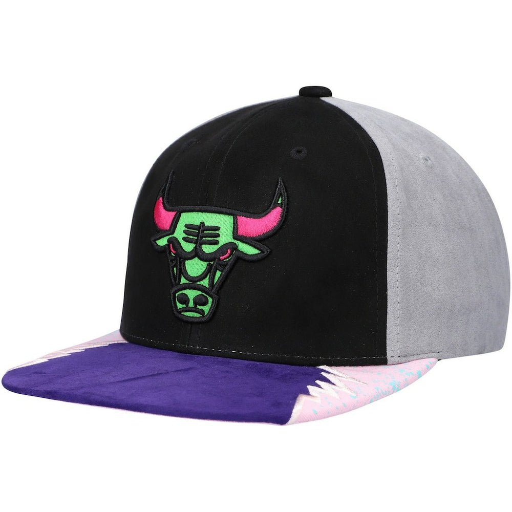 Chicago Bulls Day 5 Snapback Hat Black/Pink | Mitchell & Ness discount