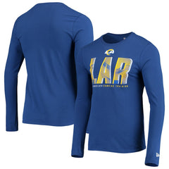 Los Angeles Rams New Era Combine Authentic Static Abbreviation Long Sleeve T-Shirt Royal