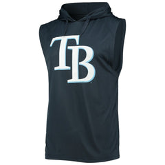 Tampa Bay Rays Stitches Sleeveless Pullover Hoodie - Navy - MLB Discount