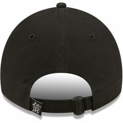Miami Marlins New Era Women's Black on Black Core Classic II 9TWENTY Adjustable Hat - New Era Lifestyle