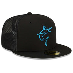 Miami Marlins New Era 2023 Batting Practice 59FIFTY Fitted Hat - Black - New Era Discount