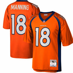 Mitchell & Ness Peyton Manning Denver Broncos Big & Tall 2015 Retired Player Replica Jersey Orange
