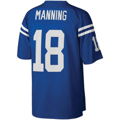 Mitchell & Ness Peyton Manning Indianapolis Colts Big & Tall 1998 Retired Player Replica Jersey Royal