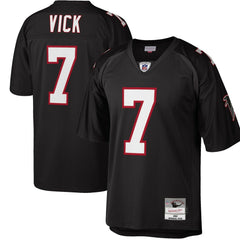 Mitchell & Ness Michael Vick Atlanta Falcons Big & Tall 2002 Retired Player Replica Jersey Black