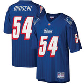 Mitchell & Ness Tedy Bruschi New England Patriots Big & Tall 1996 Retired Player Replica Jersey Royal