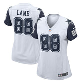 Nike CeeDee Lamb Dallas Cowboys Women's 2nd Alternate Game Jersey White