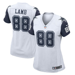 Nike CeeDee Lamb Dallas Cowboys Women's 2nd Alternate Game Jersey White