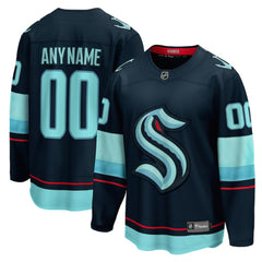 Seattle Kraken Fanatics Home Breakaway Custom Jersey - Deep Sea Blue - NHL 4430642