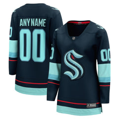 Seattle Kraken Fanatics Women's Home Breakaway Custom Jersey - Deep Sea Blue - NHL 4430645