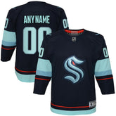 Seattle Kraken Youth Home Premier Custom Jersey - Navy - NHL 4430647