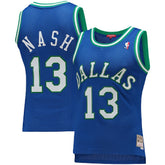 Steve Nash Dallas Mavericks Women's 1998/99 Hardwood Classics Swingman Jersey for sale Blue | Mitchell & Ness online
