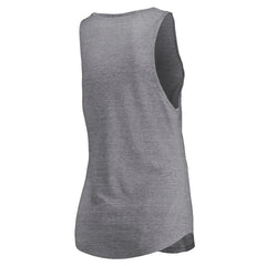 Brooklyn Nets Women's Quality Time Open Scoop Neck Tri-Blend Tank Top Heathered Gray | Fanatics outlet