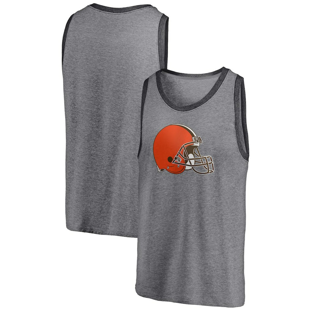 Fanatics Cleveland Browns Famous Tri-Blend Tank Top Heathered Gray/Heathered Charcoal