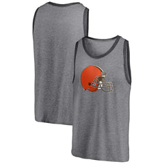 Fanatics Cleveland Browns Famous Tri-Blend Tank Top Heathered Gray/Heathered Charcoal
