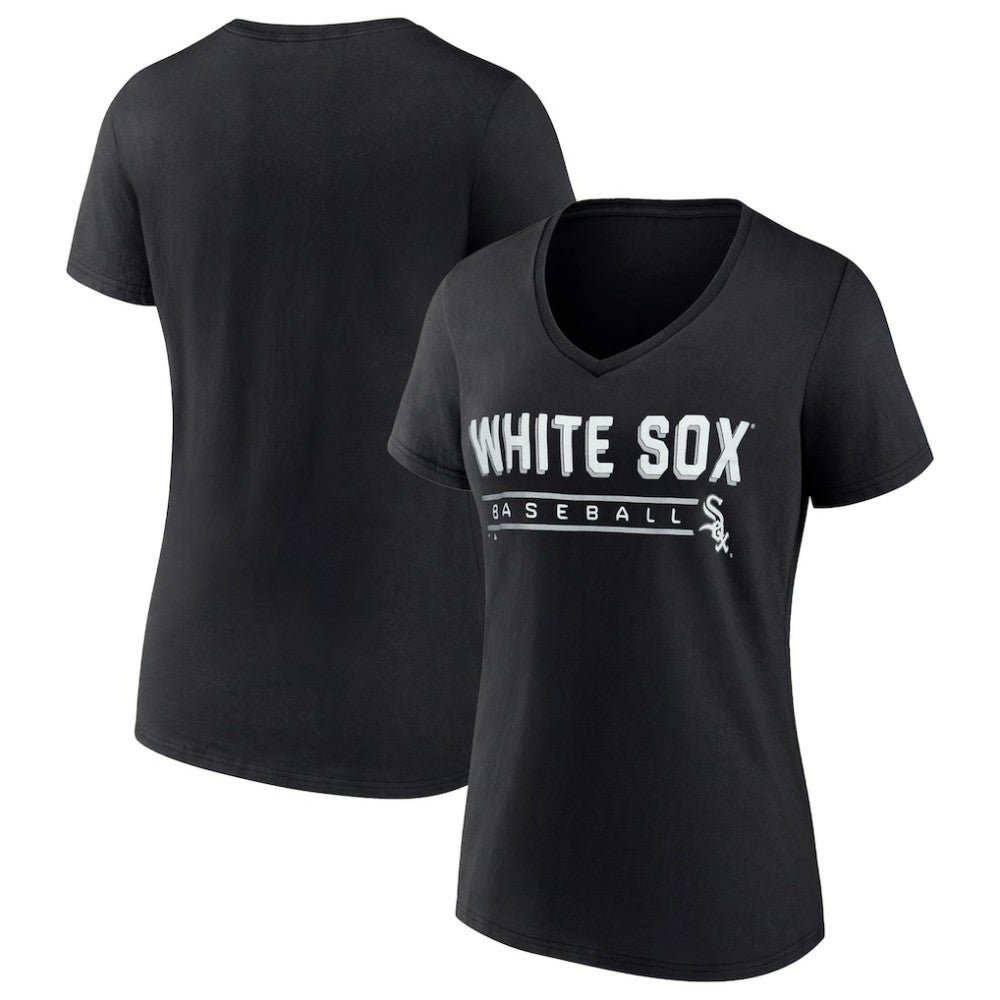 Chicago White Sox Fanatics Women's One & Only V-Neck T-Shirt - Black - Fanatics on Sale