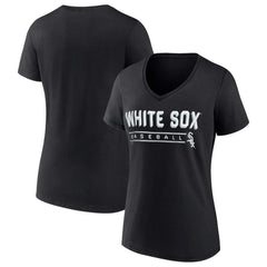 Chicago White Sox Fanatics Women's One & Only V-Neck T-Shirt - Black - Fanatics on Sale