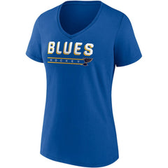St. Louis Blues Fanatics Women's Parent 2-Pack V-Neck T-Shirt Set - Blue/Heathered Gray - NHL 4444026